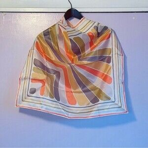 Avon Women’s Boho Scarf Sz 26” X 26” Multi Color